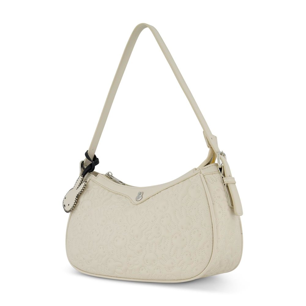 Miffy Bag, Quilted Mini Handbag With Adjustable Shoulder Strap, White T_T